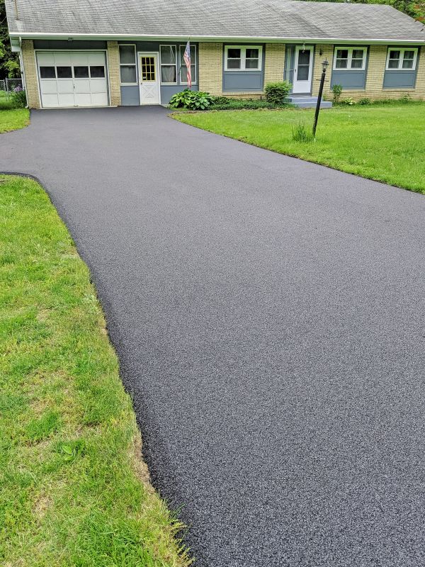 Finished Blacktop Driveway