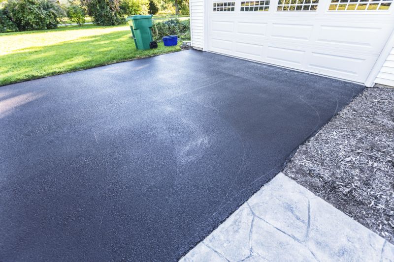 Finished Asphalt Driveway in a Residential Setting